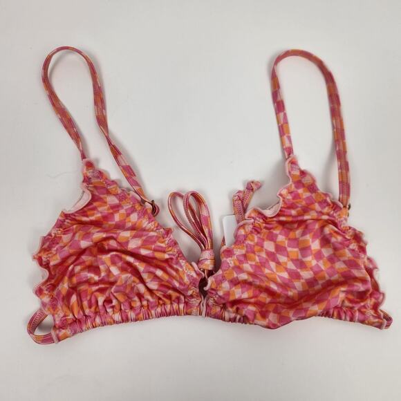 L*Space Bikini Set Maggie Top Roger Bitsy Bottom in Heat Waves Pink Small NWT - Picture 3 of 8
